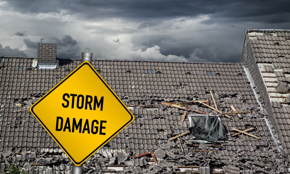 Wind Causes Roof damage